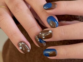 個性派ニュアンスネイル