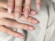 エクラ(eclat)/ぷっくりフラワーネイル