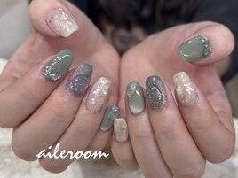 ニュアンスブルーネイル