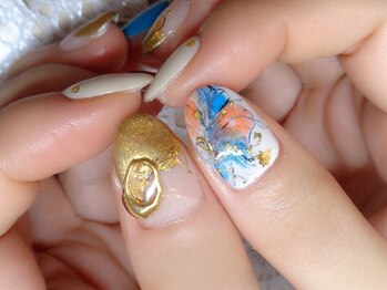 アミュリー ネイル アトリエ(Amury nail atelier)/サマーフェザー♪
