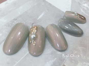 ネイルチックコウベ 銀天街店(Nail Chick kobe)/ニュアンスシルバーネイル