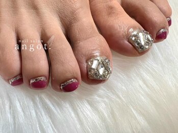アンガット(angot.)/ビジューフットネイル
