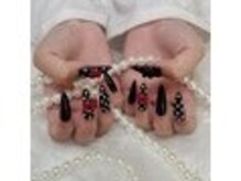 ナナリスボン 福岡(NANA LISBON)/ドット×リボンネイル