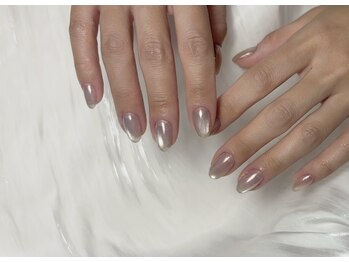 マグネット×ミラーネイル