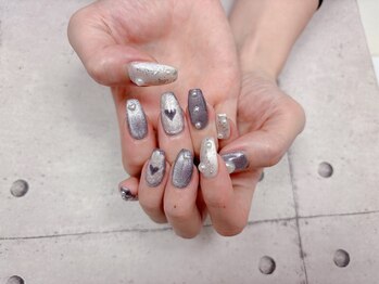 ネイル ビューティーマジック 葛西本店/ハートマグネットネイル