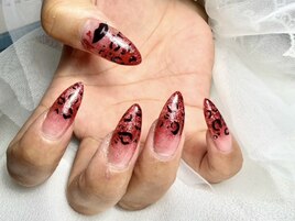 ヒョウ柄　グラデハロウィン