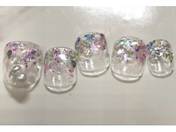 クリスタルネイル パークプレイス店/ラメグラデーション