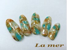 ラメール(La mer)/天然石ネイル★ 8800円