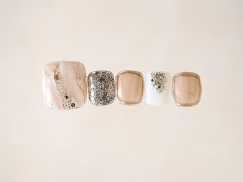 ダリア ネイル バイ テラス(Dahlia nail by TERRACE)/フット10本アートし放題￥8300