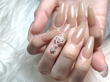 ネイルアウルビューティー(NAIL Aulu'b Beauty)/ワンカラー×長さだし