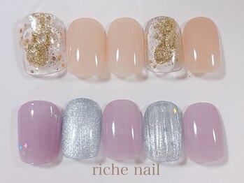リッシュネイル 新百合ヶ丘店(riche nail)/シンプルアートコース