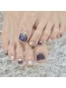 【フットネイル】初回オフ込み♪デザイン持ち込みOK☆アート放題75分¥8980