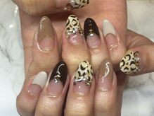 ラリュールネイル(L'Allure nail)/秋冬♪アニマルネイル￥8200