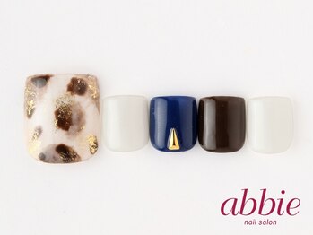 ネイルサロンアビー 北千住店(abbie)/ミルキーべっ甲フット ¥10868