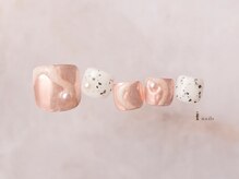 アイネイルズ 横浜EAST店(I-nails)/ミラーニュアンスフットネイル