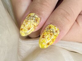 ひまわりネイル