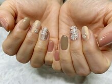 エーネイルルーム(A.Nail.room)/ツイード柄ネイル