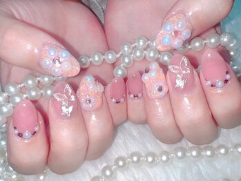 アルスネイル(Ars nail)の写真/【新生活キャンペーン★付け放題¥12000→11000】海外輸入パ-ツが盛り沢山♪3D/韓国ネイルはArsnailへ