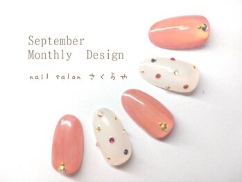 マグネット×大人ドットネイル