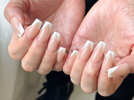 Vフレンチネイル×クロムパーツ