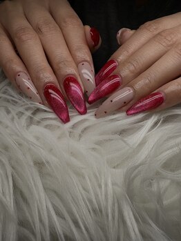 リールエム 高石店(Riru_M)の写真/時間がかかると思われている長さだしも、Riru_Mの時短長さだしなら90分仕上がり♪Artが映える指先に☆