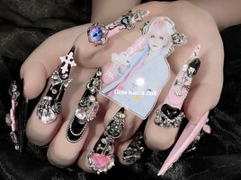 推しネイル、長さだし
