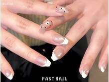 ファストネイル 錦糸町店(FAST NAIL)/水光マグネット×ドットフレンチ