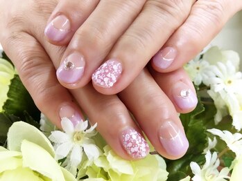 プルミエ ネイル(Premier Nail)/パールラベンダー☆フレンチ