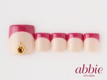 ネイルサロンアビー 北千住店(abbie)/フットフレンチ　￥10582