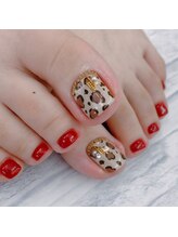 ソンリエ 青竹店(SONRiE)/ヒョウ柄ネイル！