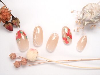 ボボカ(BOVOKA)/大人ネイルのピンクワンカラー