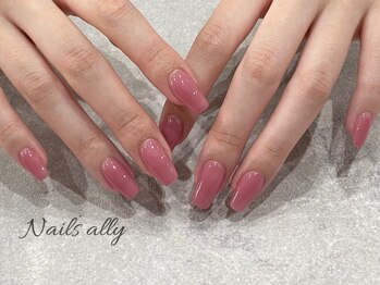 ネイルズアリー 立川店(Nails ally)/ヌーディー×シュガー×シアー