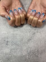 ネイルサロンファストネイルプラス 新宿店(FAST NAIL PLUS)/春ネイル2023【ブルー】