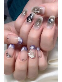 チークネイル☆フレンチ☆オフ