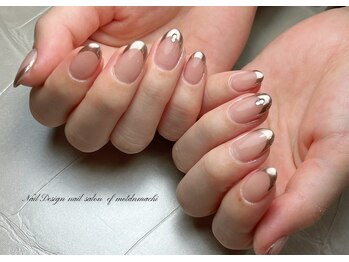 エフネイル 元町中華街店(ef nail)/all ミラーフレンチ☆☆