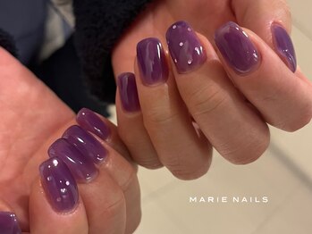 マリーネイルズ 心斎橋店(MARIE NAILS)/新規様¥5,500 透明感 0206a