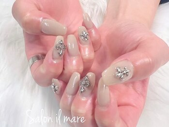 イルマーレ(il mare)の写真/シンプルデザインもお任せください★ワンカラー/ラメグラ/カラグラ/フレンチなどなりたい姿をとことん追求