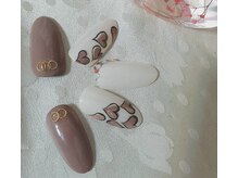 リヒロ(Ri hiro)/手書きハートネイル♪