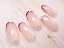 ネイリット 銀座(Nailit)/ボルドーライン¥7900【¥8690】