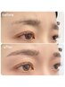 【眉を柔かい印象に】アイブロウリフト+WAX脱毛+眉カラー