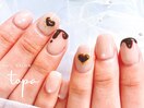 バレンタインネイル