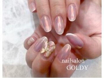 ネイルサロン ゴールディ(NAIL SALON GOLDY)の写真/【新宿駅駅チカ】お爪が薄く弱い方,水仕事やネイル休憩中でお爪がボロボロの方はぜひ当店にお任せください!