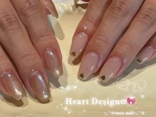 ココネイル 吉祥寺(coco.nail)/秋 ハート ブラウン 