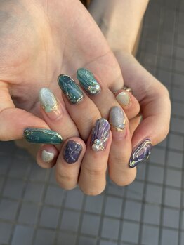 グラマラス アンジェアイ 荻窪店(glamourous ange eye)/夏ネイル☆