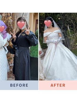 ダイエット工房 菊/ブライダルでこんなに変わる