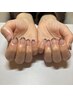 【ご新規様】【万人ウケの爪先へ】クリアベースフレンチネイル¥6500→¥5500