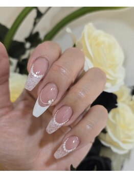 ネイルサロンシャネイル/レースフレンチ