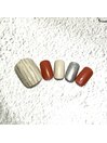 8月フットネイル¥8200