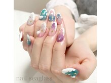 ネイル シーグラス(nail seaglass)の雰囲気（一番人気はのせ放題♪ご希望のお持ち込み画像やイラスト等も◎）