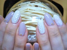 ネイルズ ララ(nails Lala)/ニットネイル。
